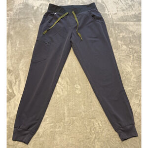 FIGS Zamora Jogger Scrub Pants Blue Pull On Drawstring W18SW2005 Women’s Small